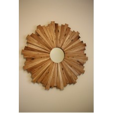 Handmade Sunburst Mirror made from 100% reclaimed wood!   231416718689